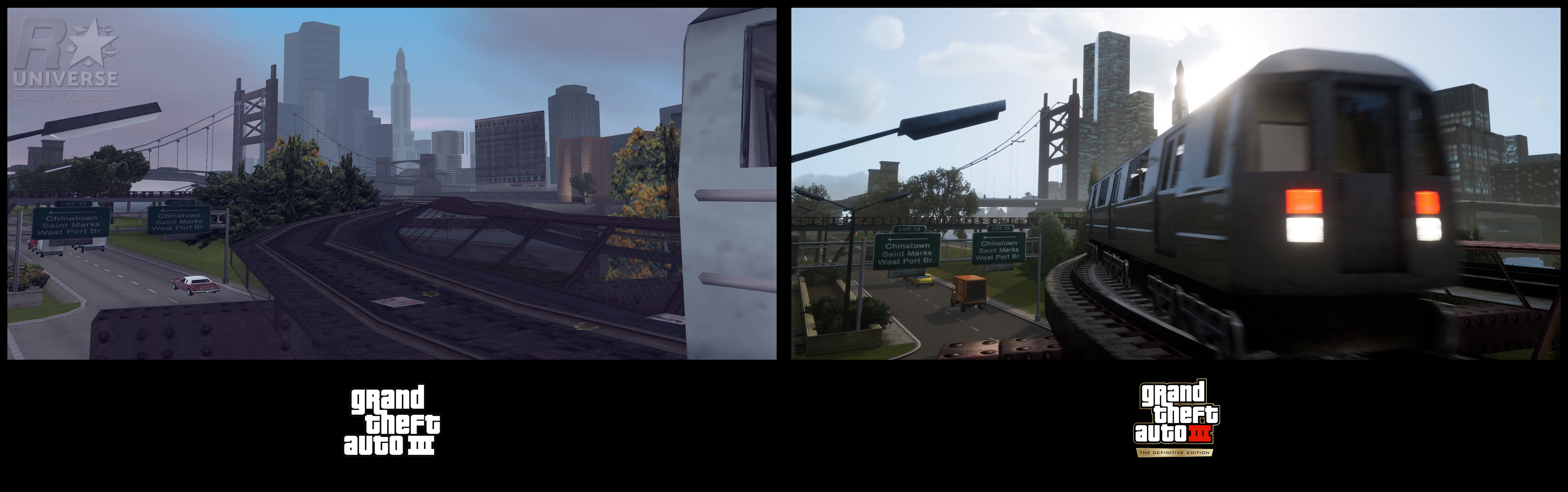 Grand Theft Auto III – The Definitive Edition Comparison Video 